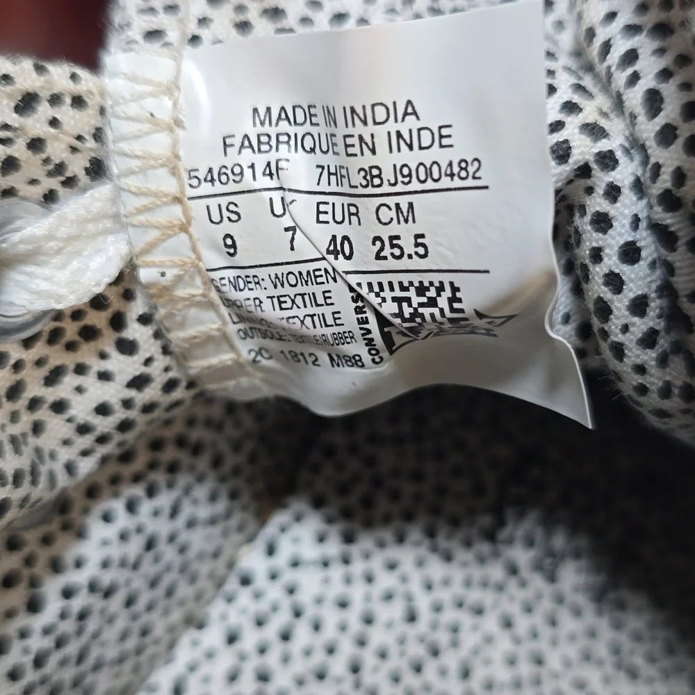 Converse Chuck Taylor All Star Double Tongue Low Tops Sz 9 - Picture 7 of 7